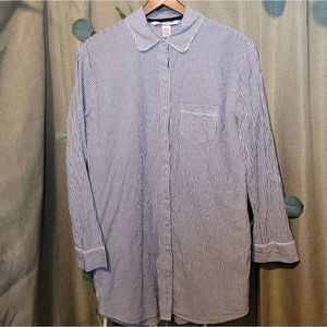 Victoria Secret's Collared Sleep Shirt - XS - EUC